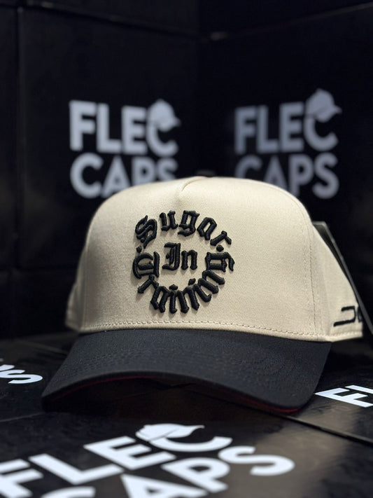 JC HATS "SUGAR IN TRAINING" COLOR NEGRO CON BEIGE