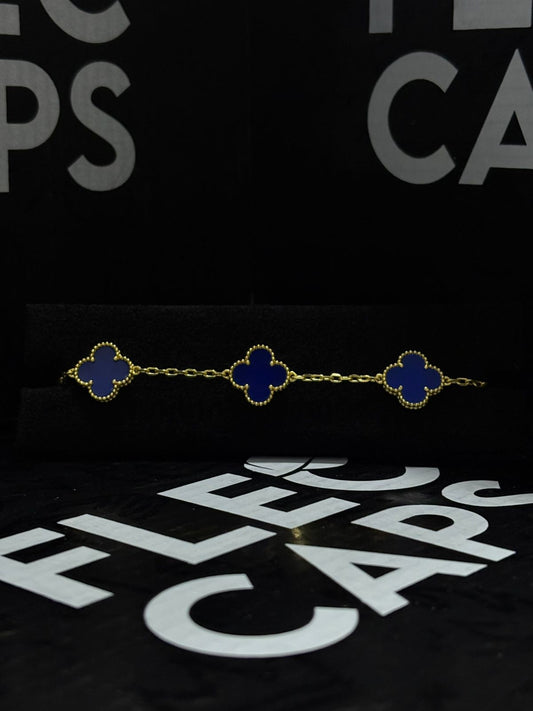 PULSO VAN CLEEF & ARPELS "COLOR AZUL/DORADO" BAÑADAS EN ORO