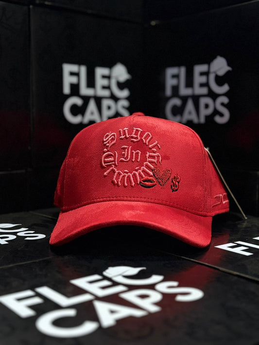 JC HATS "SUGAR IN TRAINING ROJA GAMUZA"