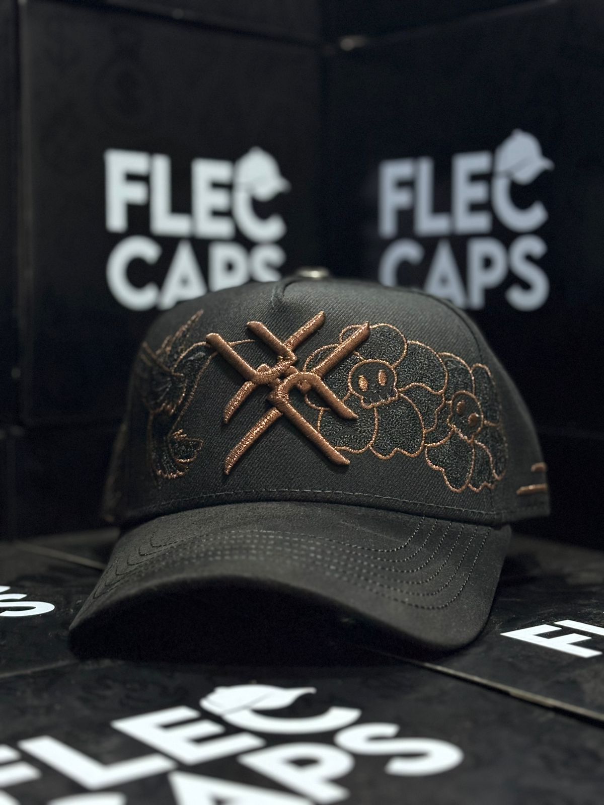 JC HATS "JC DEAD" BLACK/COOPER