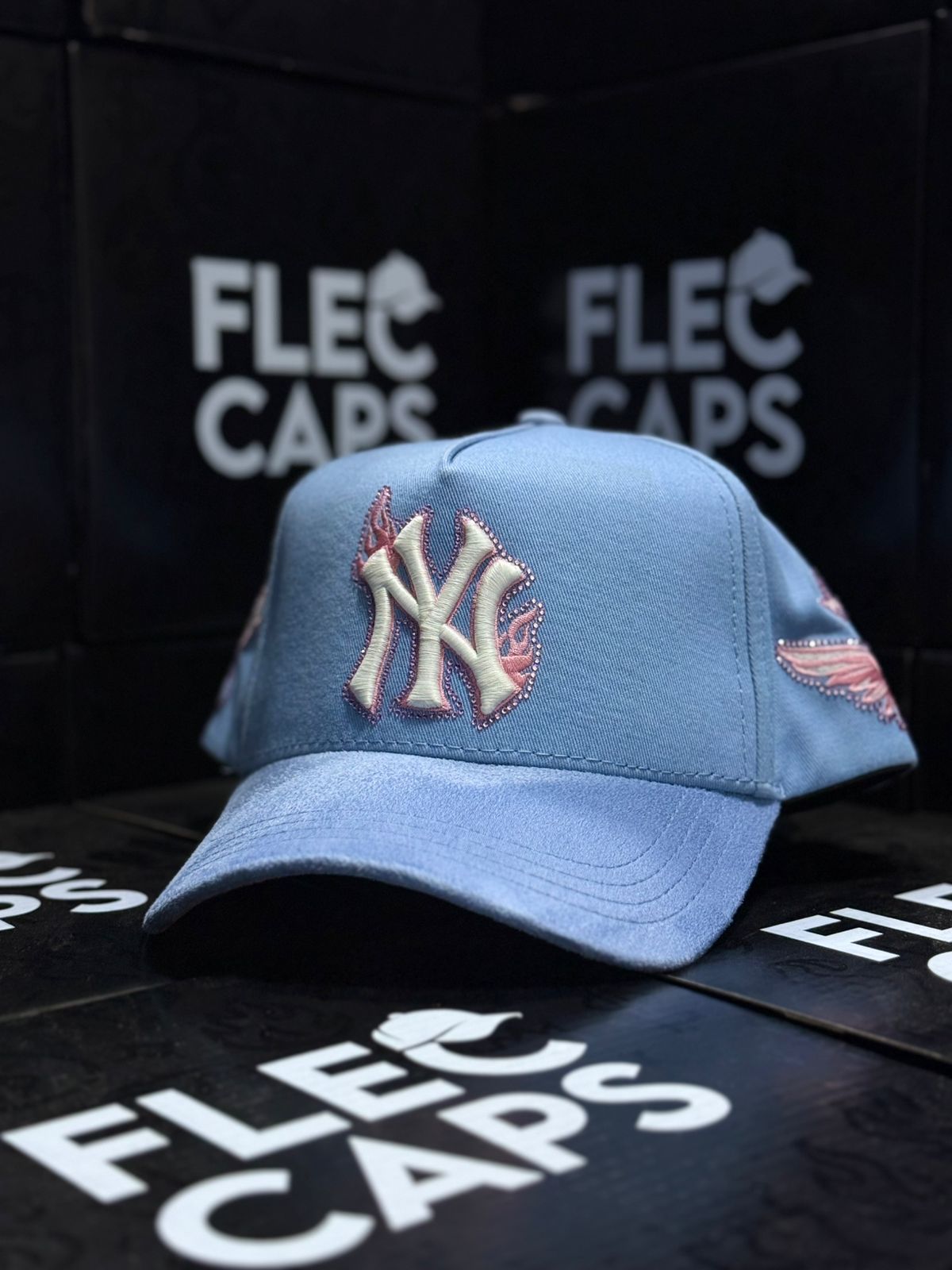 DREAMER HATS "NY FLAMES BABY BLUE"